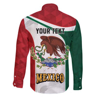 Eagle Devouring Snake Mexican Emblem Personalized Family Matching Off The Shoulder Long Sleeve Dress and Hawaiian Shirt Sporty Style