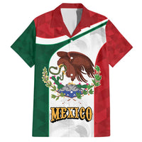 Eagle Devouring Snake Mexican Emblem Personalized Family Matching Off Shoulder Maxi Dress and Hawaiian Shirt Sporty Style