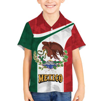 Eagle Devouring Snake Mexican Emblem Personalized Family Matching Off Shoulder Short Dress and Hawaiian Shirt Sporty Style