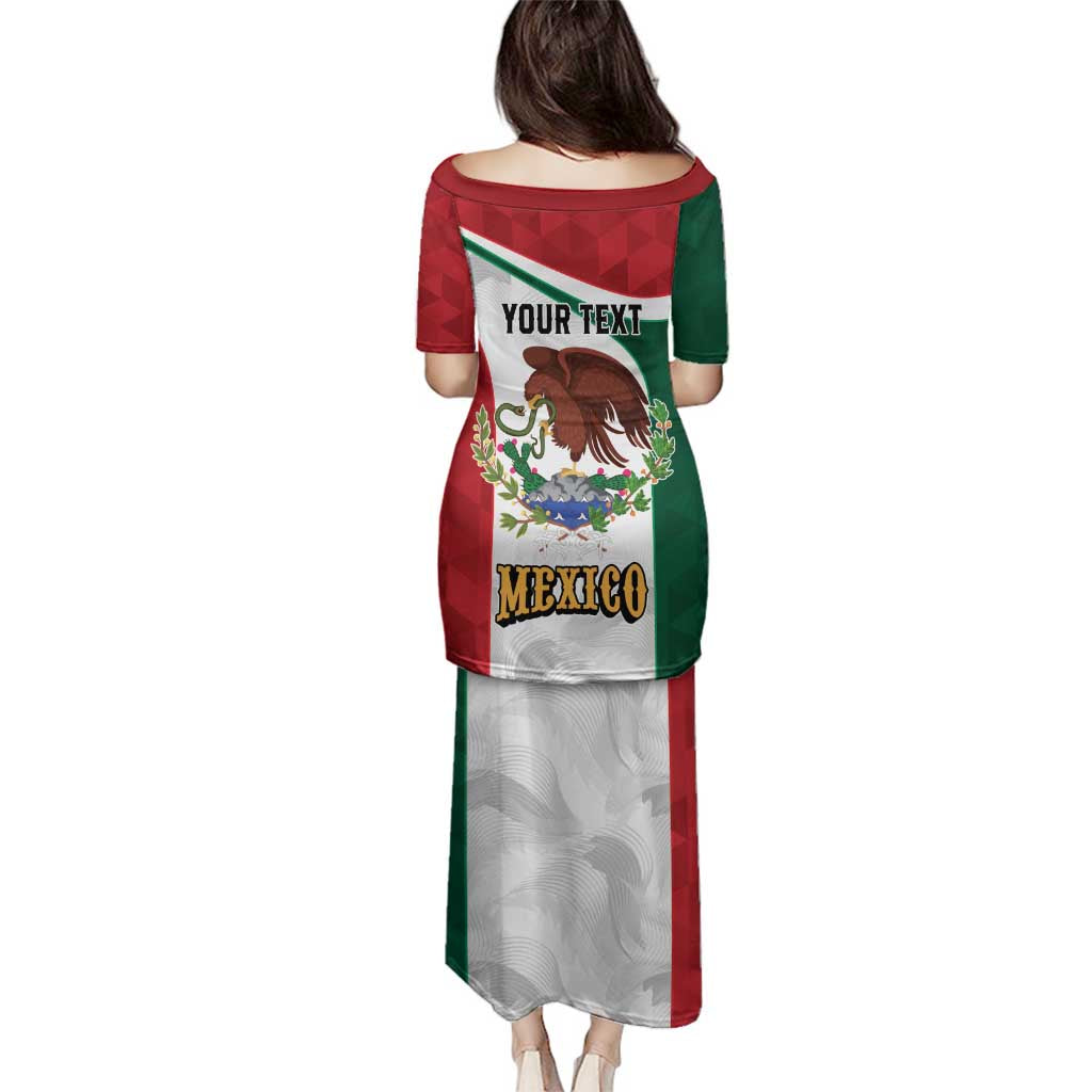 Eagle Devouring Snake Mexican Emblem Personalized Family Matching Puletasi and Hawaiian Shirt Sporty Style