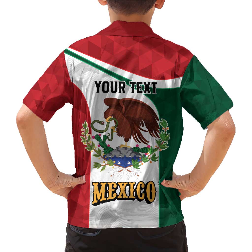 Eagle Devouring Snake Mexican Emblem Personalized Family Matching Short Sleeve Bodycon Dress and Hawaiian Shirt Sporty Style