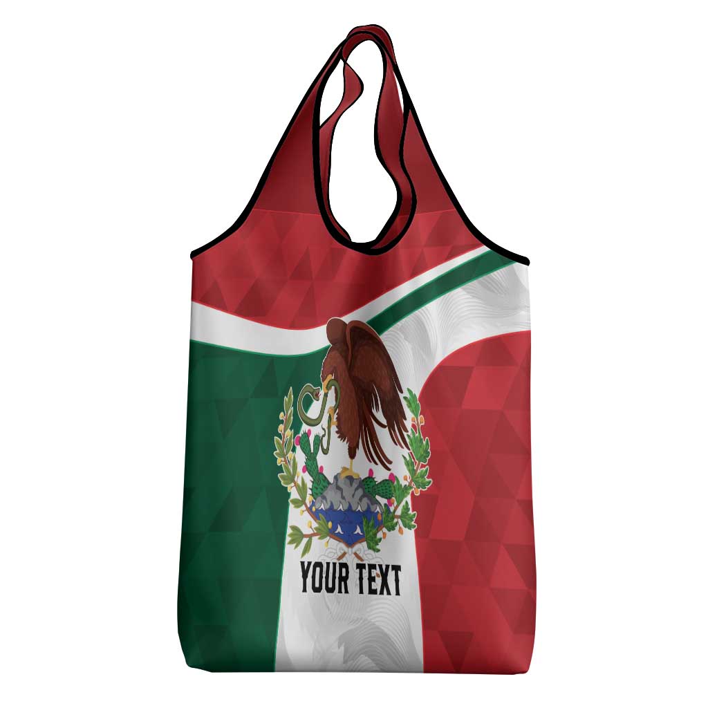 Eagle Devouring Snake Mexican Emblem Personalized Grocery Bag Sporty Style