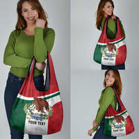 Eagle Devouring Snake Mexican Emblem Personalized Grocery Bag Sporty Style
