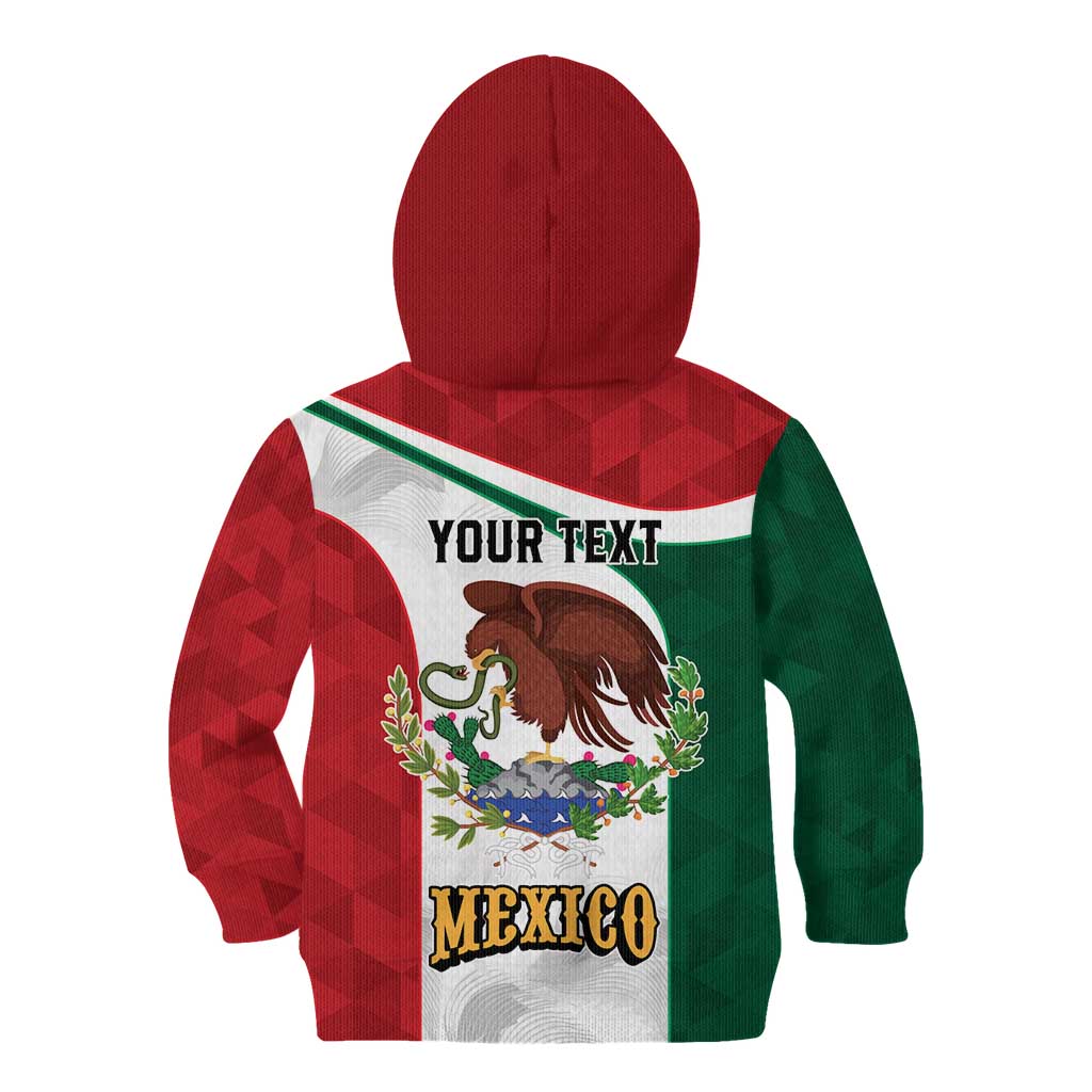 Eagle Devouring Snake Mexican Emblem Personalized Kid Hoodie Sporty Style