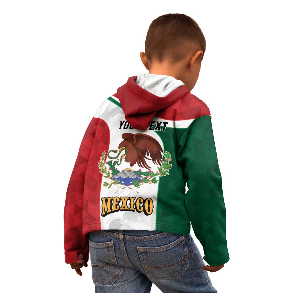 Eagle Devouring Snake Mexican Emblem Personalized Kid Hoodie Sporty Style