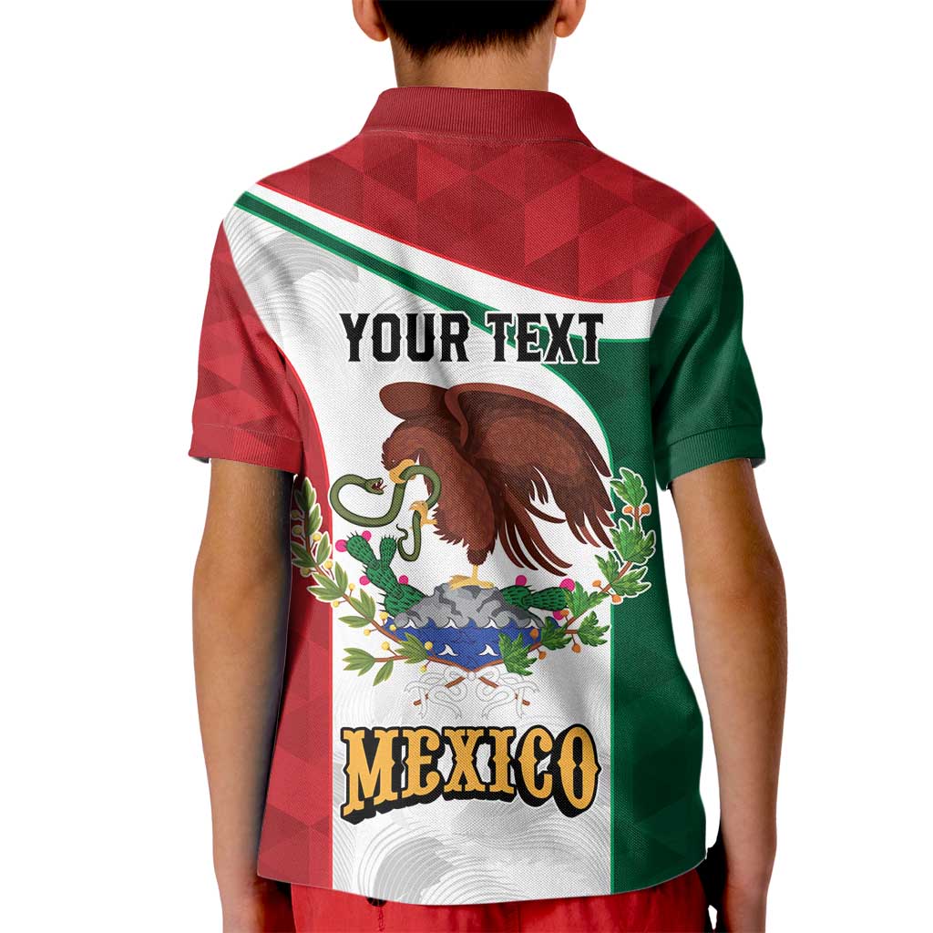 Eagle Devouring Snake Mexican Emblem Personalized Kid Polo Shirt Sporty Style