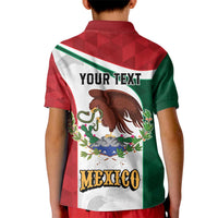 Eagle Devouring Snake Mexican Emblem Personalized Kid Polo Shirt Sporty Style
