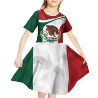 Eagle Devouring Snake Mexican Emblem Personalized Kid Short Sleeve Dress Sporty Style