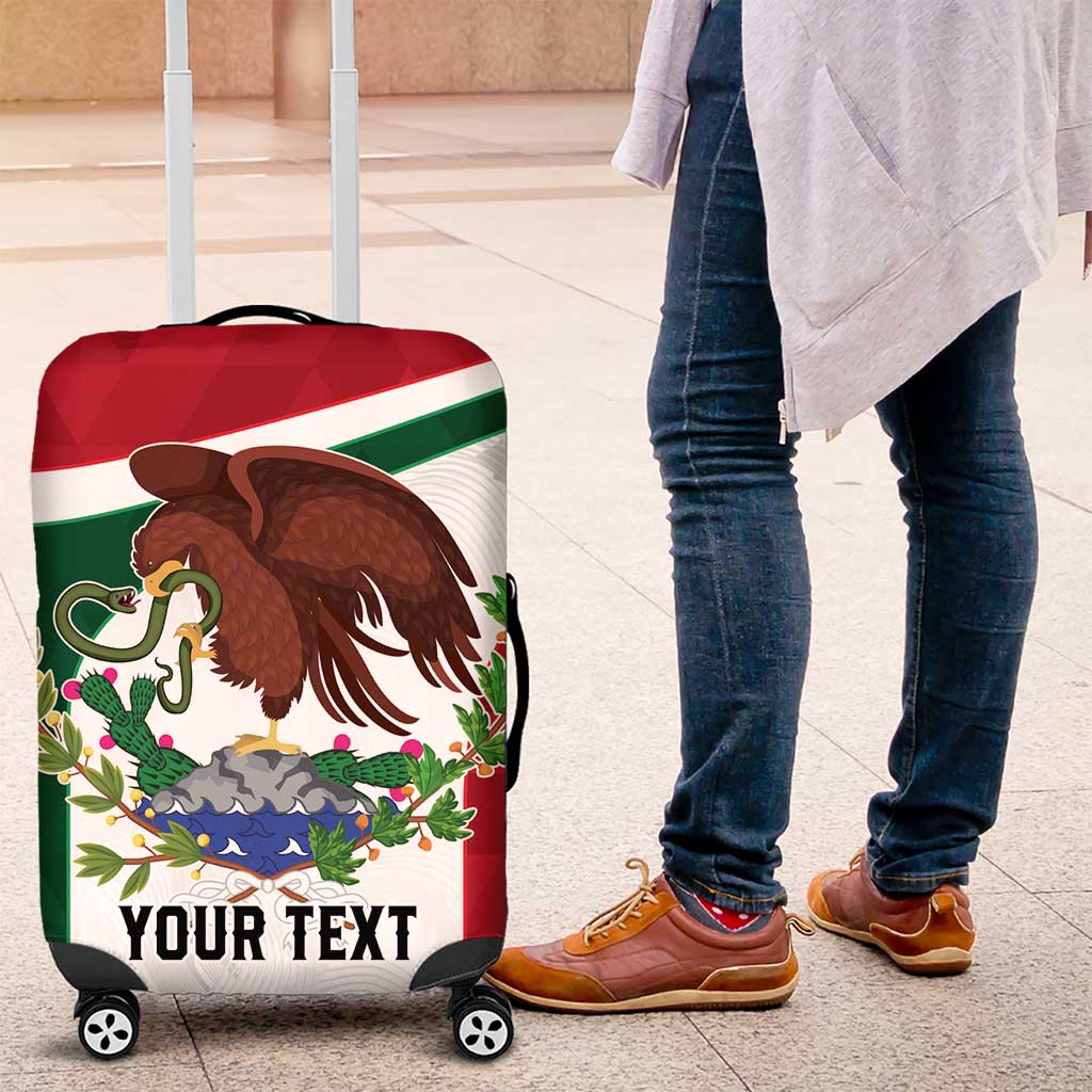 Eagle Devouring Snake Mexican Emblem Personalized Luggage Cover Sporty Style