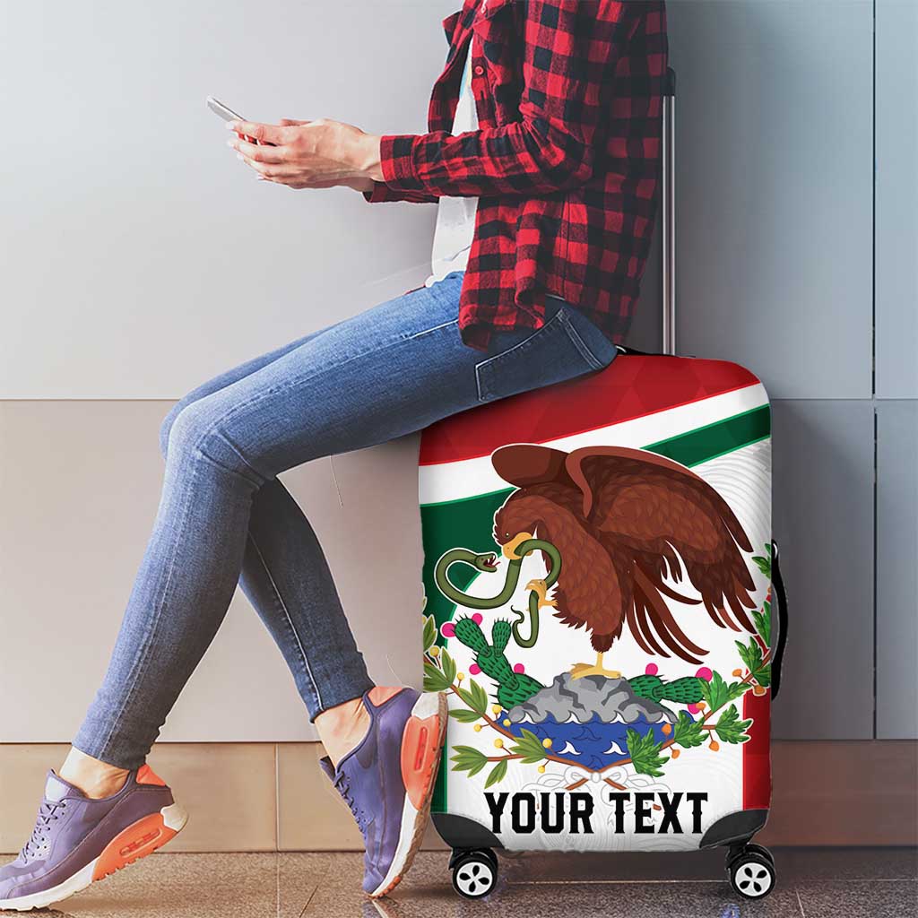 Eagle Devouring Snake Mexican Emblem Personalized Luggage Cover Sporty Style