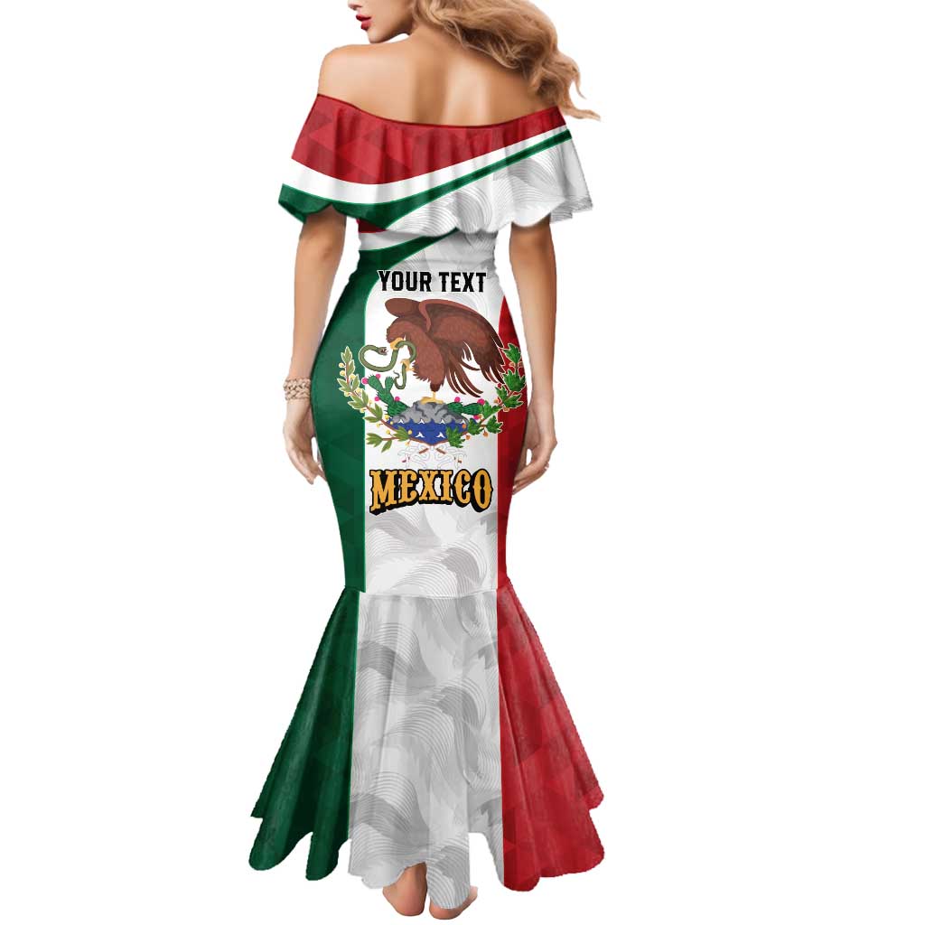 Eagle Devouring Snake Mexican Emblem Personalized Mermaid Dress Sporty Style