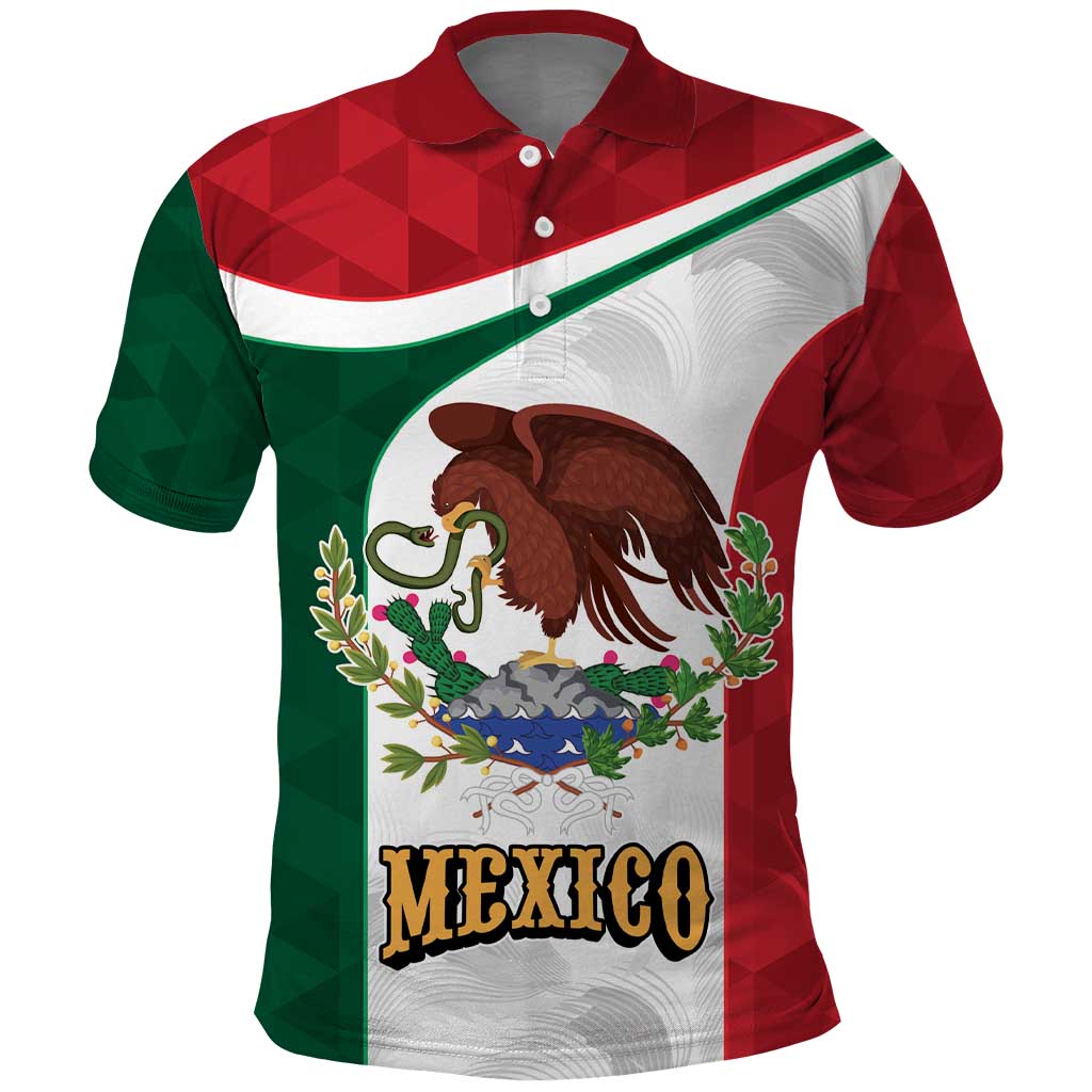 Eagle Devouring Snake Mexican Emblem Personalized Polo Shirt Sporty Style