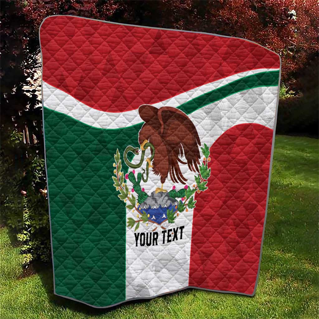 Eagle Devouring Snake Mexican Emblem Personalized Quilt Sporty Style