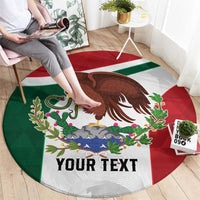 Eagle Devouring Snake Mexican Emblem Personalized Round Carpet Sporty Style