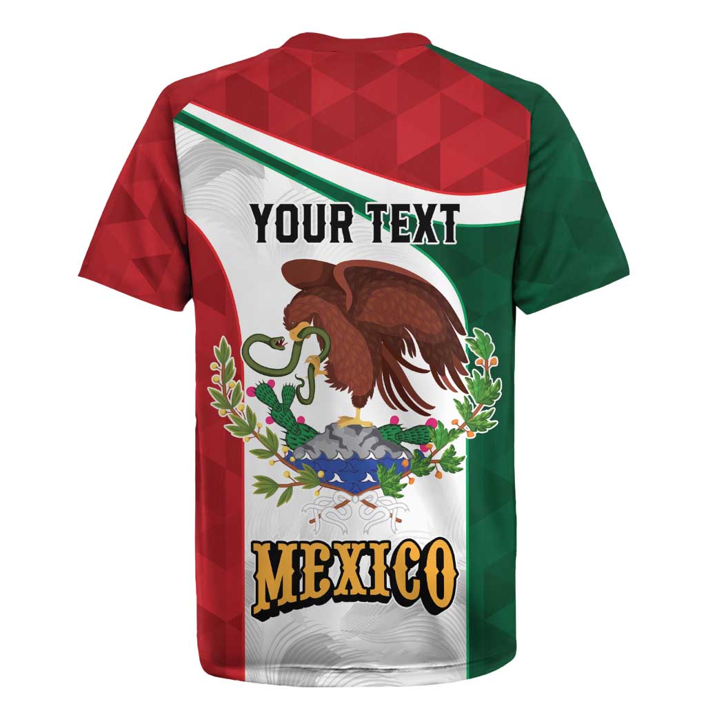 Eagle Devouring Snake Mexican Emblem Personalized Rugby Jersey Sporty Style