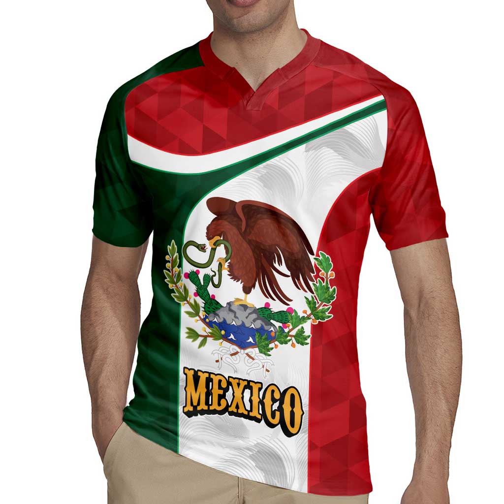 Eagle Devouring Snake Mexican Emblem Personalized Rugby Jersey Sporty Style