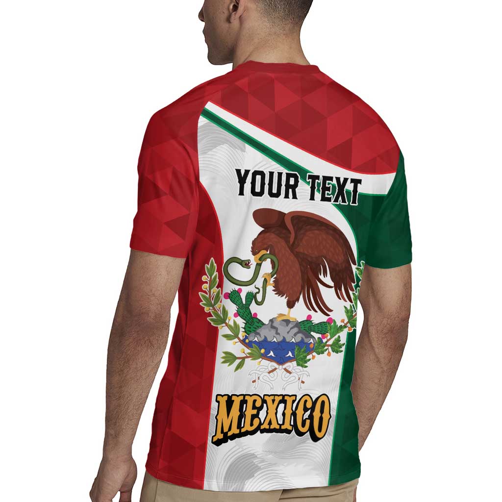 Eagle Devouring Snake Mexican Emblem Personalized Rugby Jersey Sporty Style