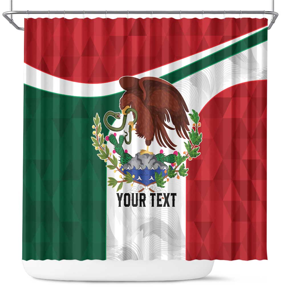 Eagle Devouring Snake Mexican Emblem Personalized Shower Curtain Sporty Style