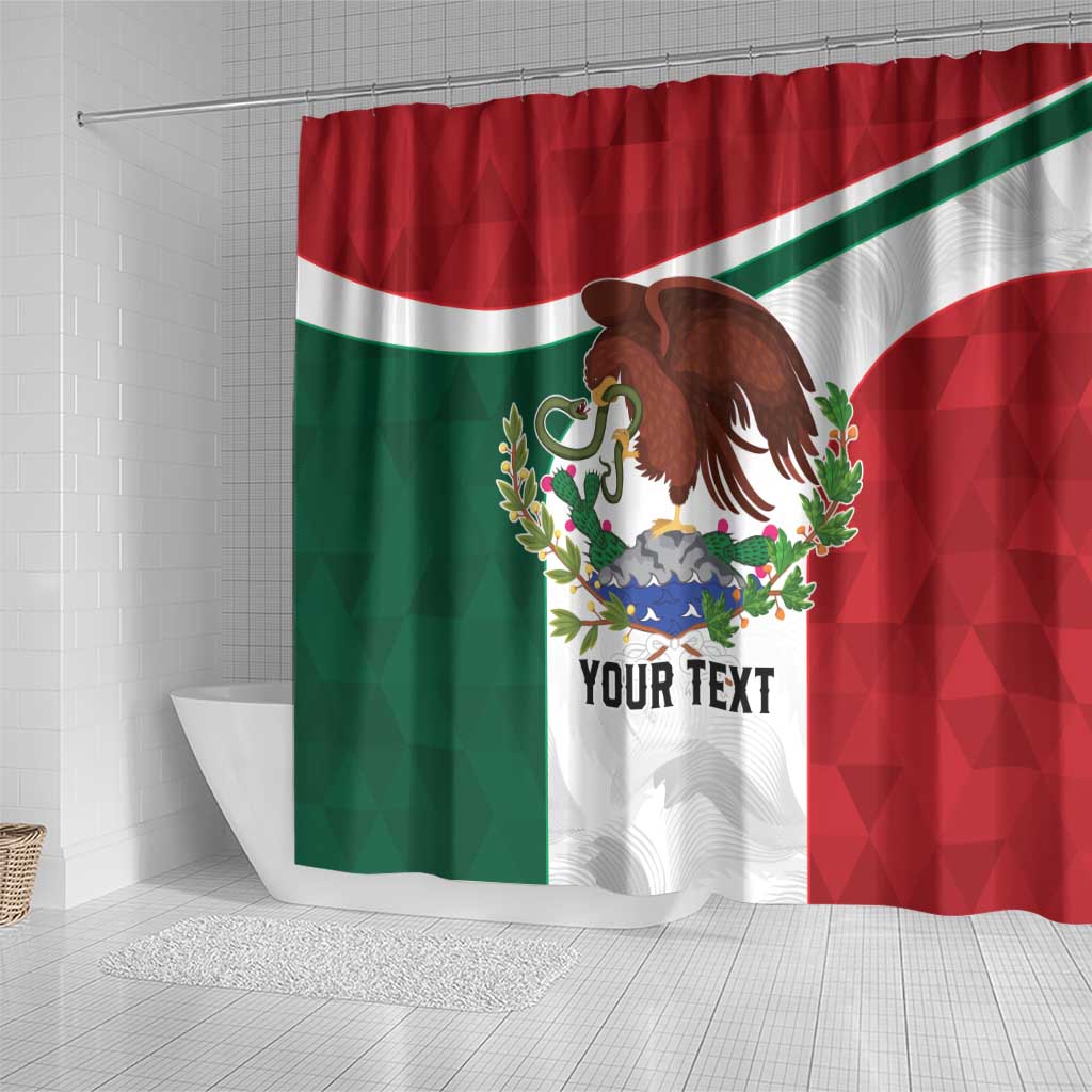 Eagle Devouring Snake Mexican Emblem Personalized Shower Curtain Sporty Style