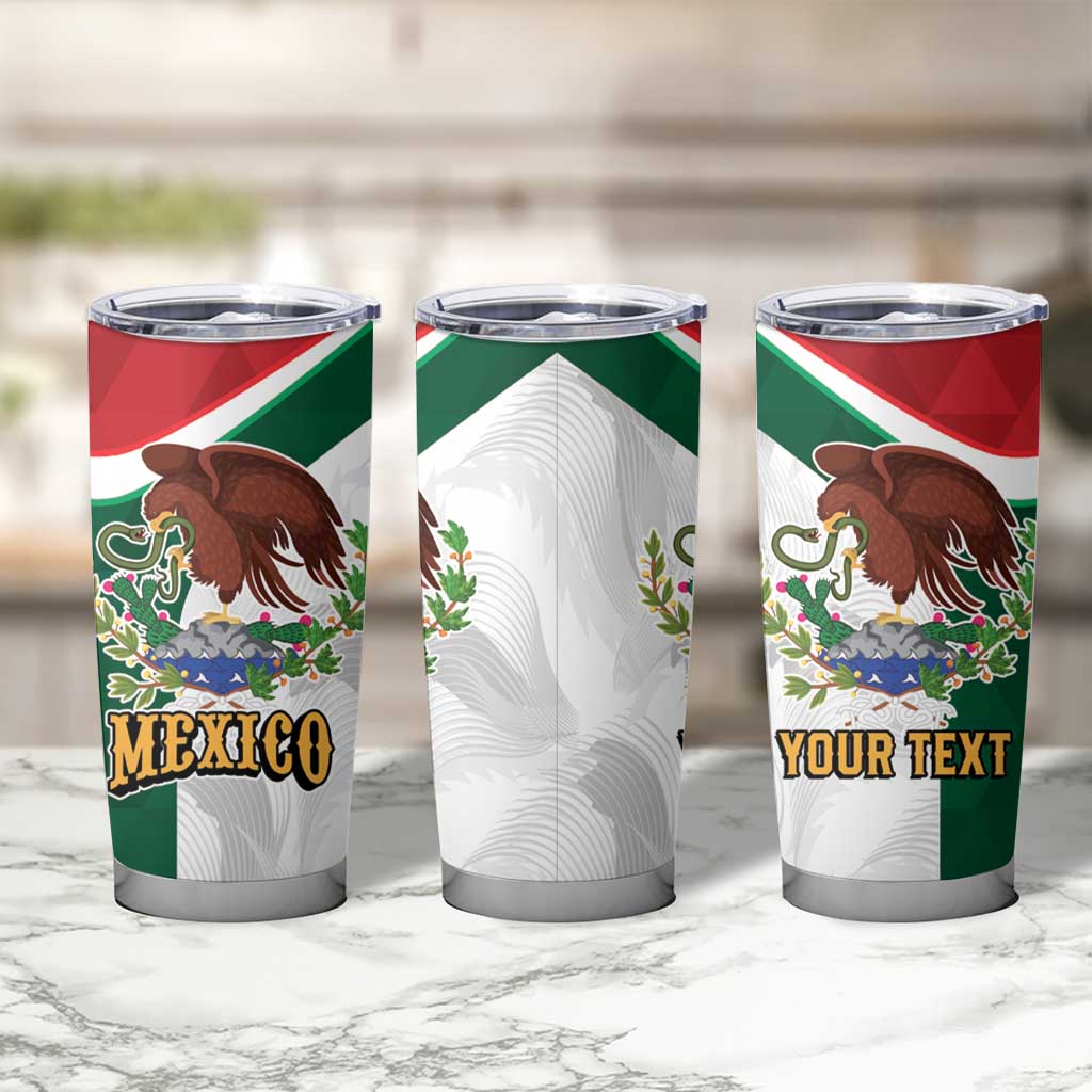 Eagle Devouring Snake Mexican Emblem Personalized Tumbler Cup Sporty Style