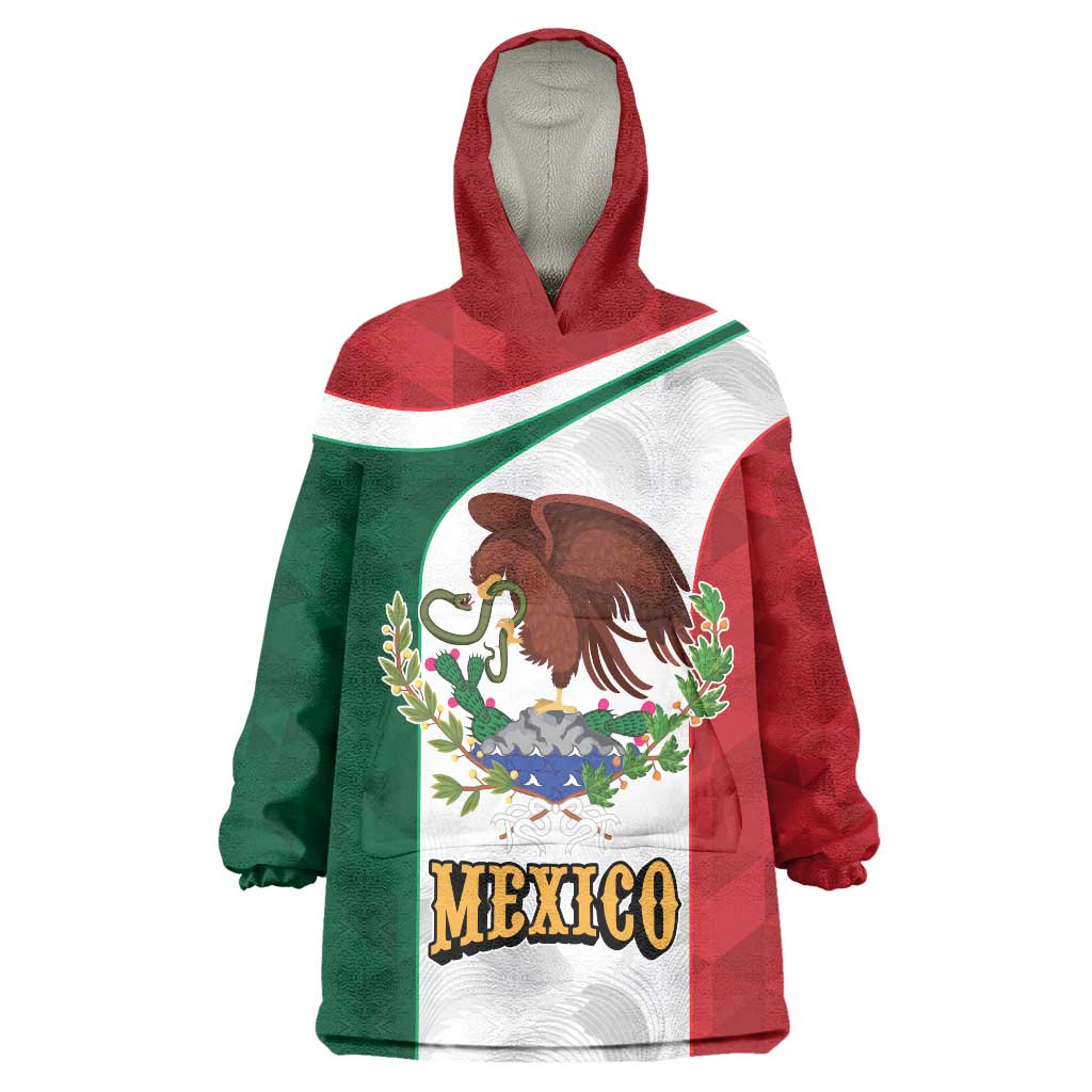 Eagle Devouring Snake Mexican Emblem Personalized Wearable Blanket Hoodie Sporty Style