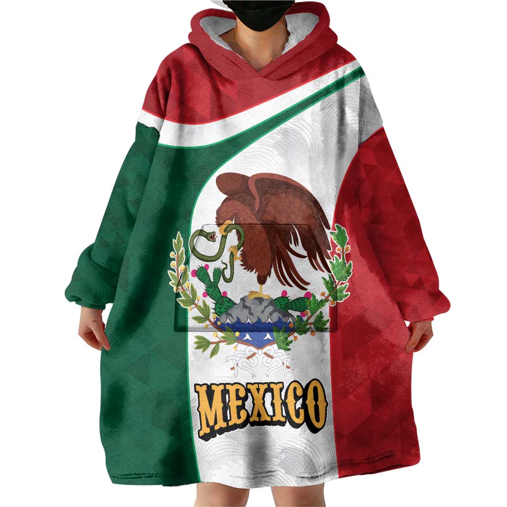 Eagle Devouring Snake Mexican Emblem Personalized Wearable Blanket Hoodie Sporty Style