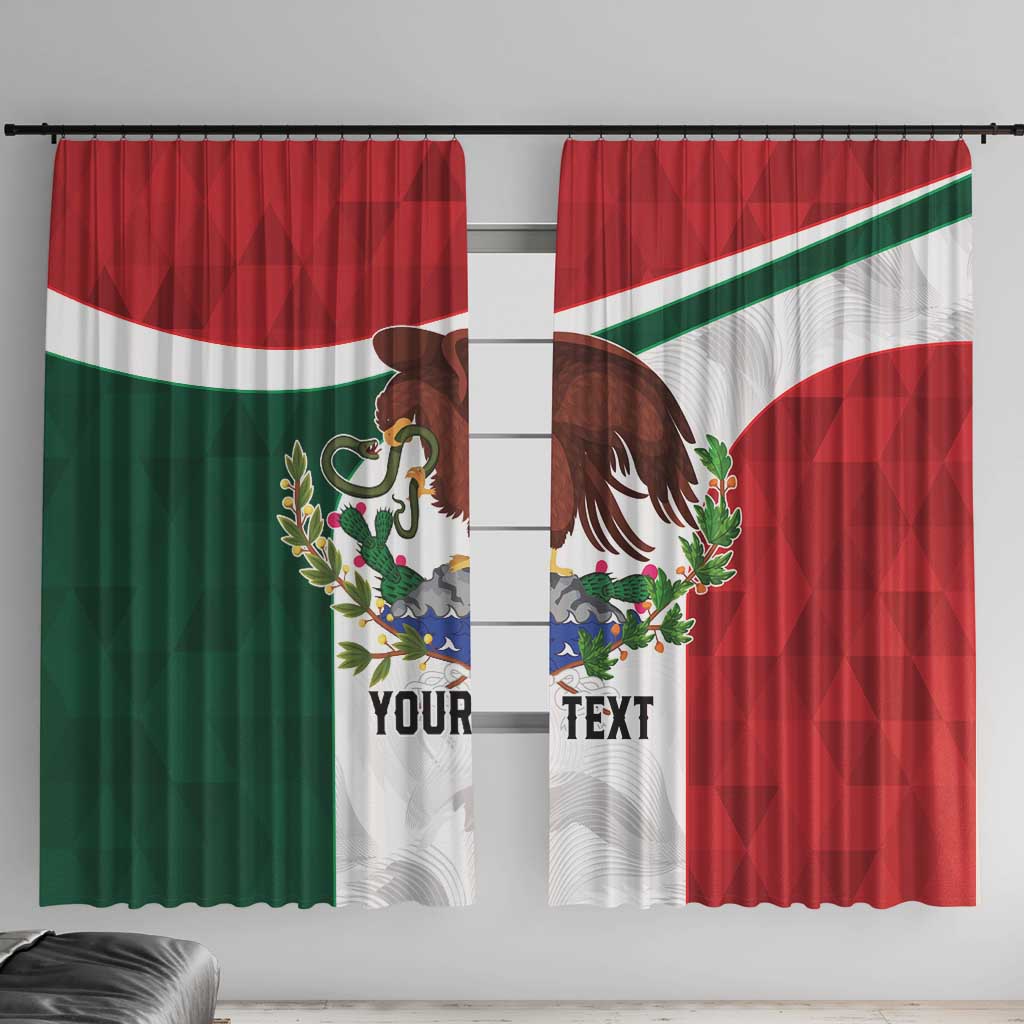Eagle Devouring Snake Mexican Emblem Personalized Window Curtain Sporty Style