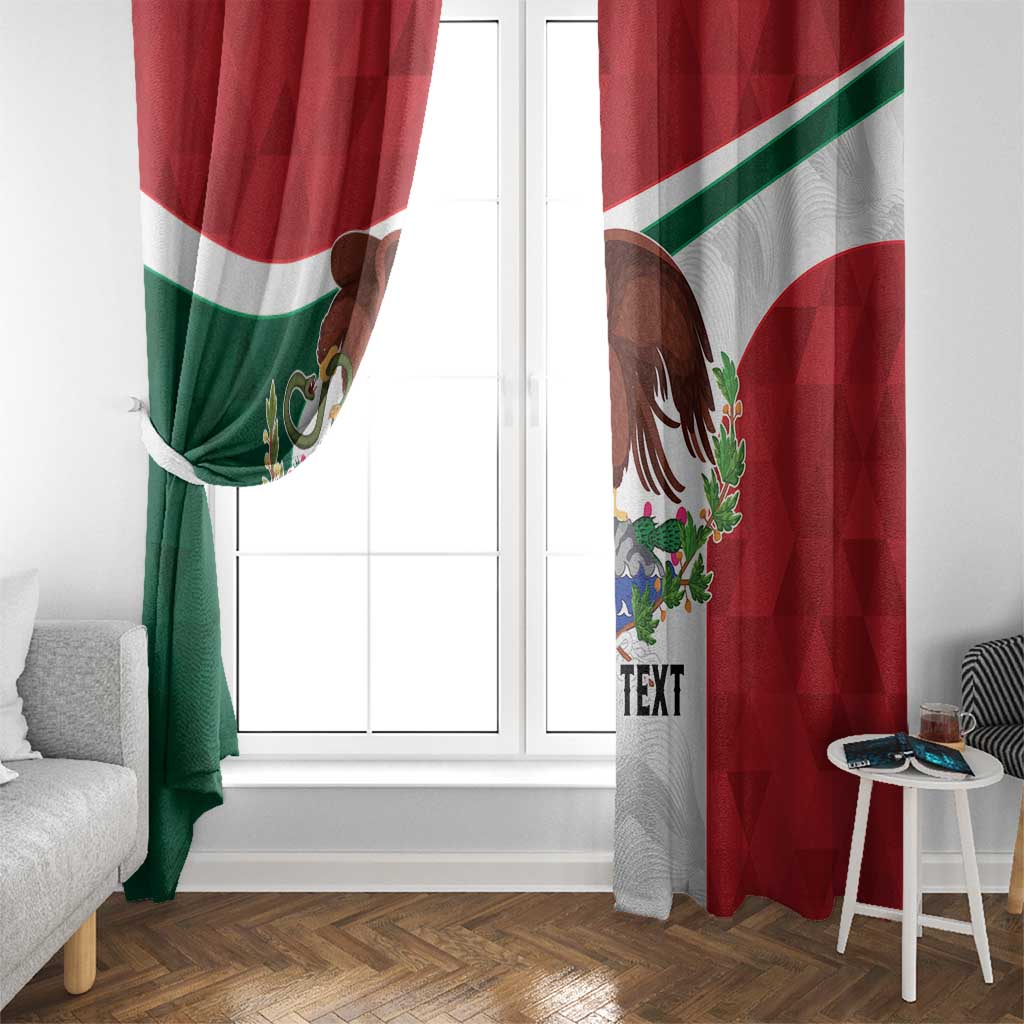 Eagle Devouring Snake Mexican Emblem Personalized Window Curtain Sporty Style