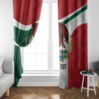 Eagle Devouring Snake Mexican Emblem Personalized Window Curtain Sporty Style