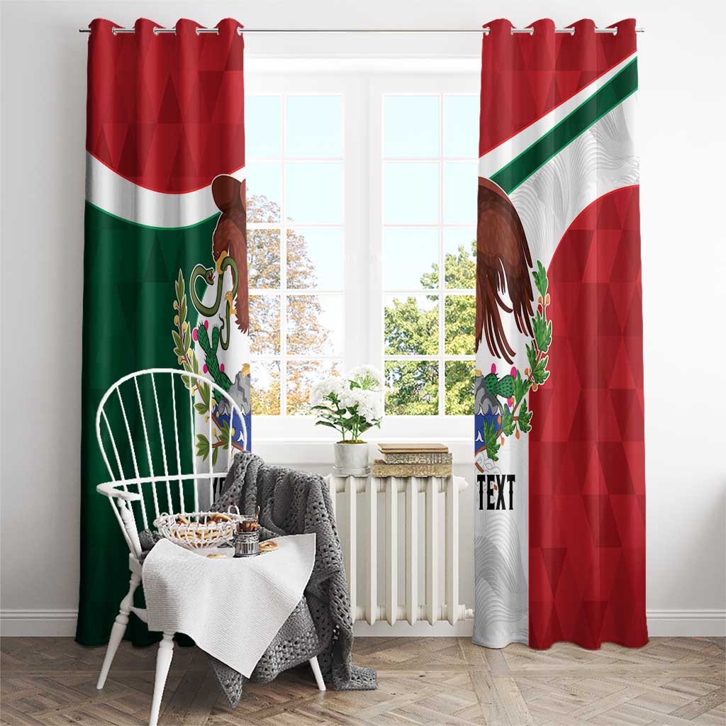 Eagle Devouring Snake Mexican Emblem Personalized Window Curtain Sporty Style