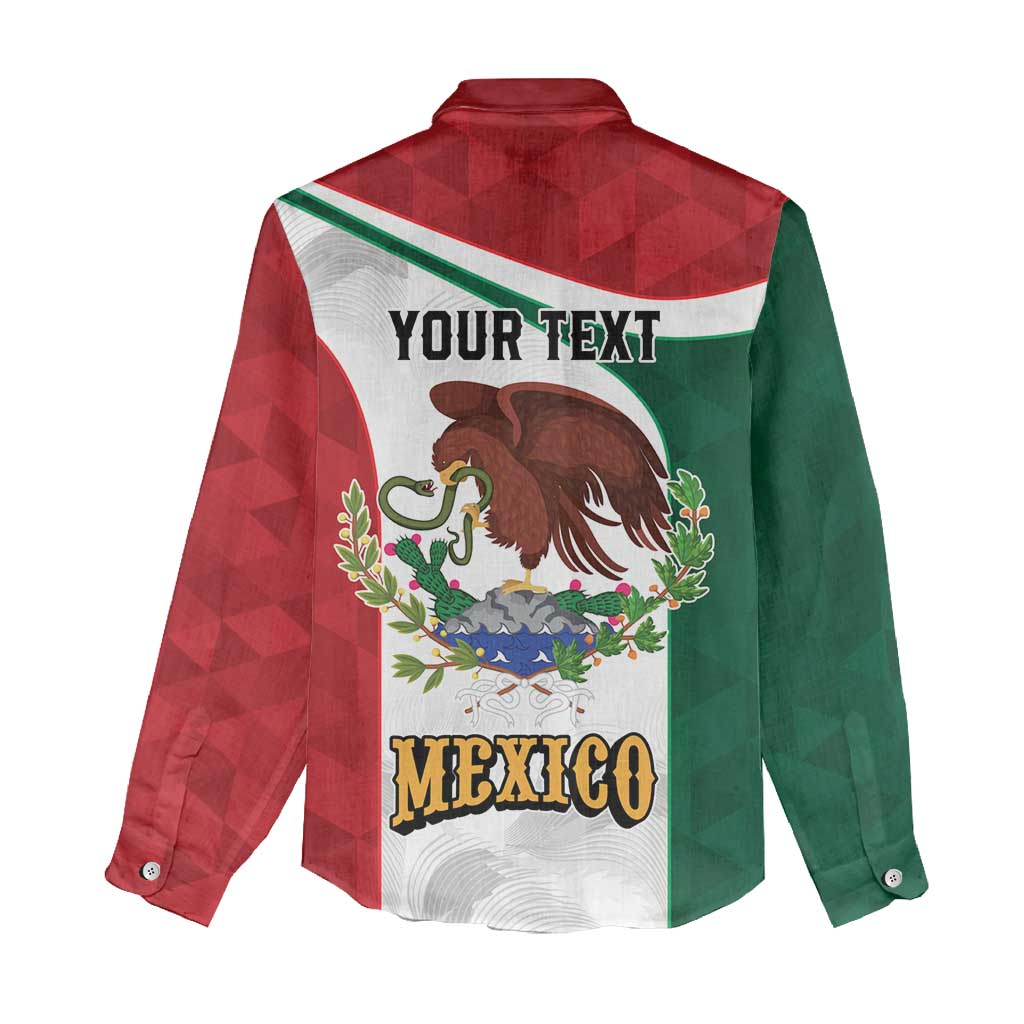 Eagle Devouring Snake Mexican Emblem Personalized Women Casual Shirt Sporty Style