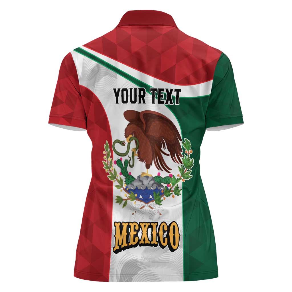 Eagle Devouring Snake Mexican Emblem Personalized Women Polo Shirt Sporty Style