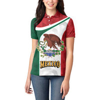 Eagle Devouring Snake Mexican Emblem Personalized Women Polo Shirt Sporty Style