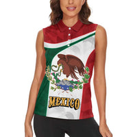 Eagle Devouring Snake Mexican Emblem Personalized Women Sleeveless Polo Shirt Sporty Style