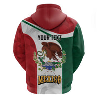 Eagle Devouring Snake Mexican Emblem Personalized Zip Hoodie Sporty Style