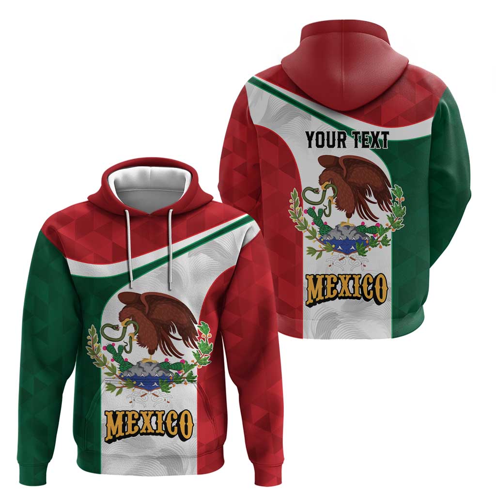 Eagle Devouring Snake Mexican Emblem Personalized Zip Hoodie Sporty Style