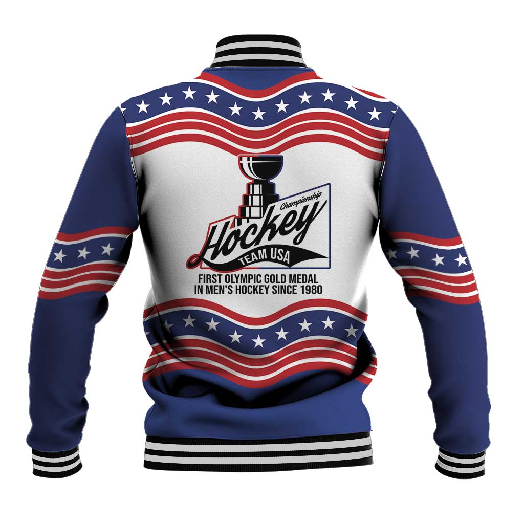 Celebrate United States Hockey's First Gold in 46 years Baseball Jacket
