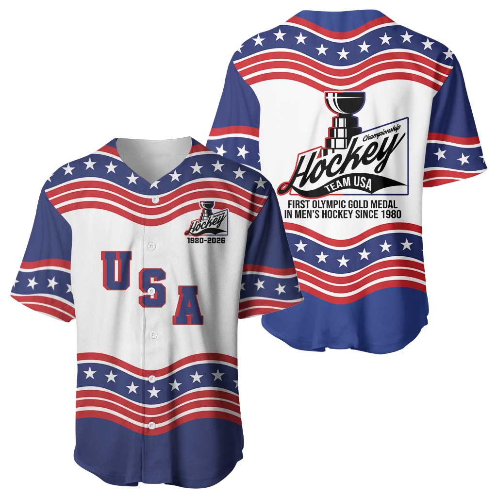 Celebrate United States Hockey's First Gold in 46 years Baseball Jersey