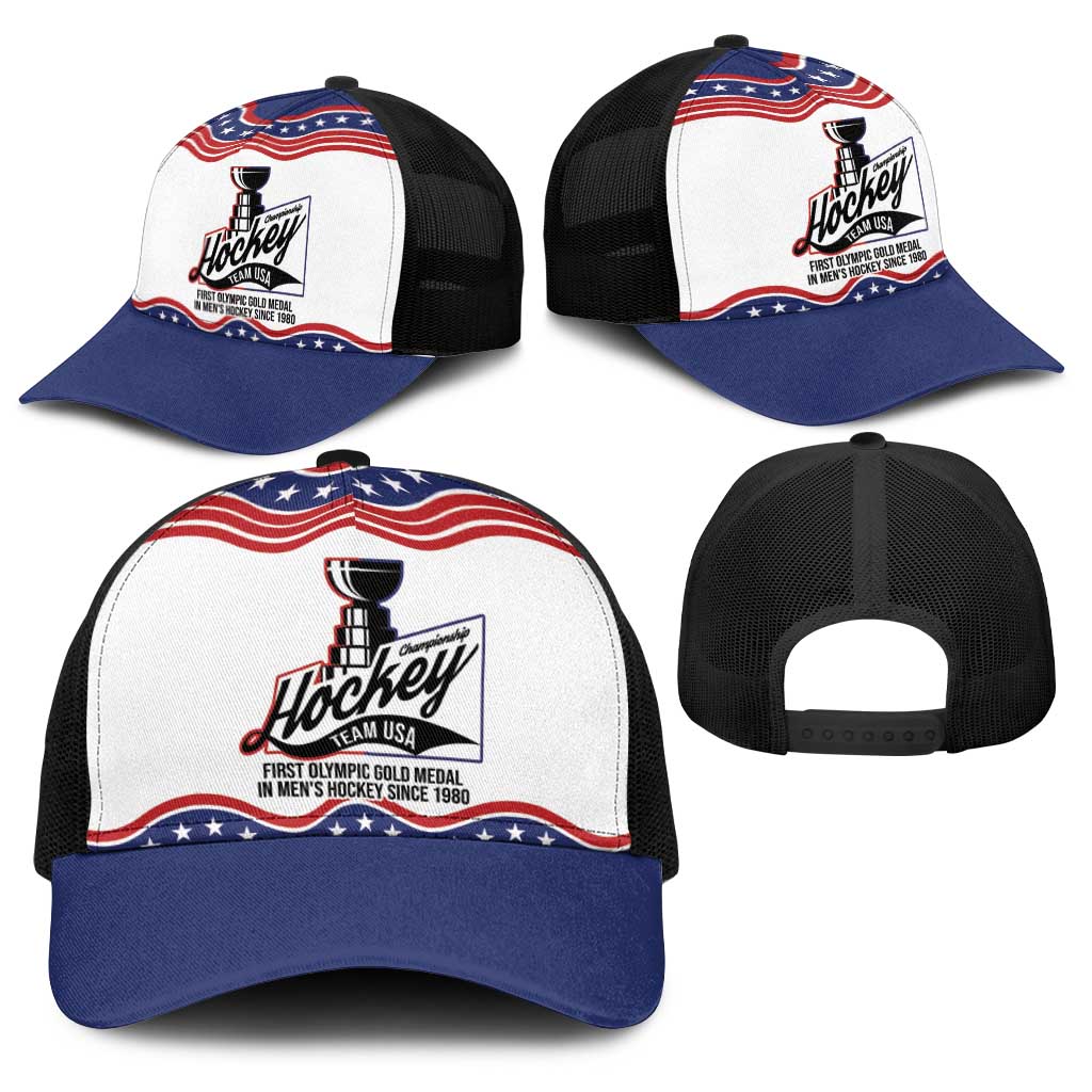 Celebrate United States Hockey's First Gold in 46 years Baseball Net Cap