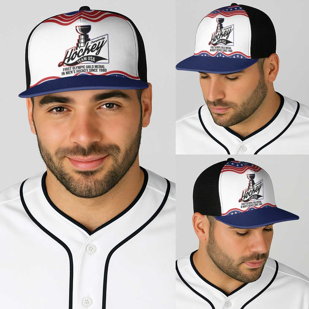 Celebrate United States Hockey's First Gold in 46 years Baseball Net Cap
