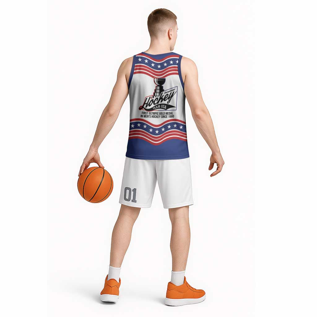 Celebrate United States Hockey's First Gold in 46 years Basketball Jersey