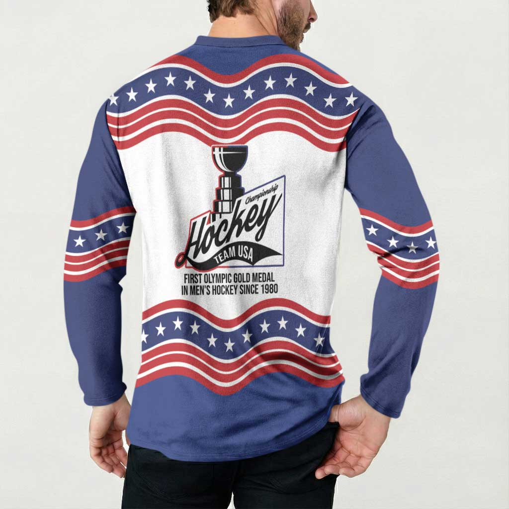 Celebrate United States Hockey's First Gold in 46 years Button Sweatshirt