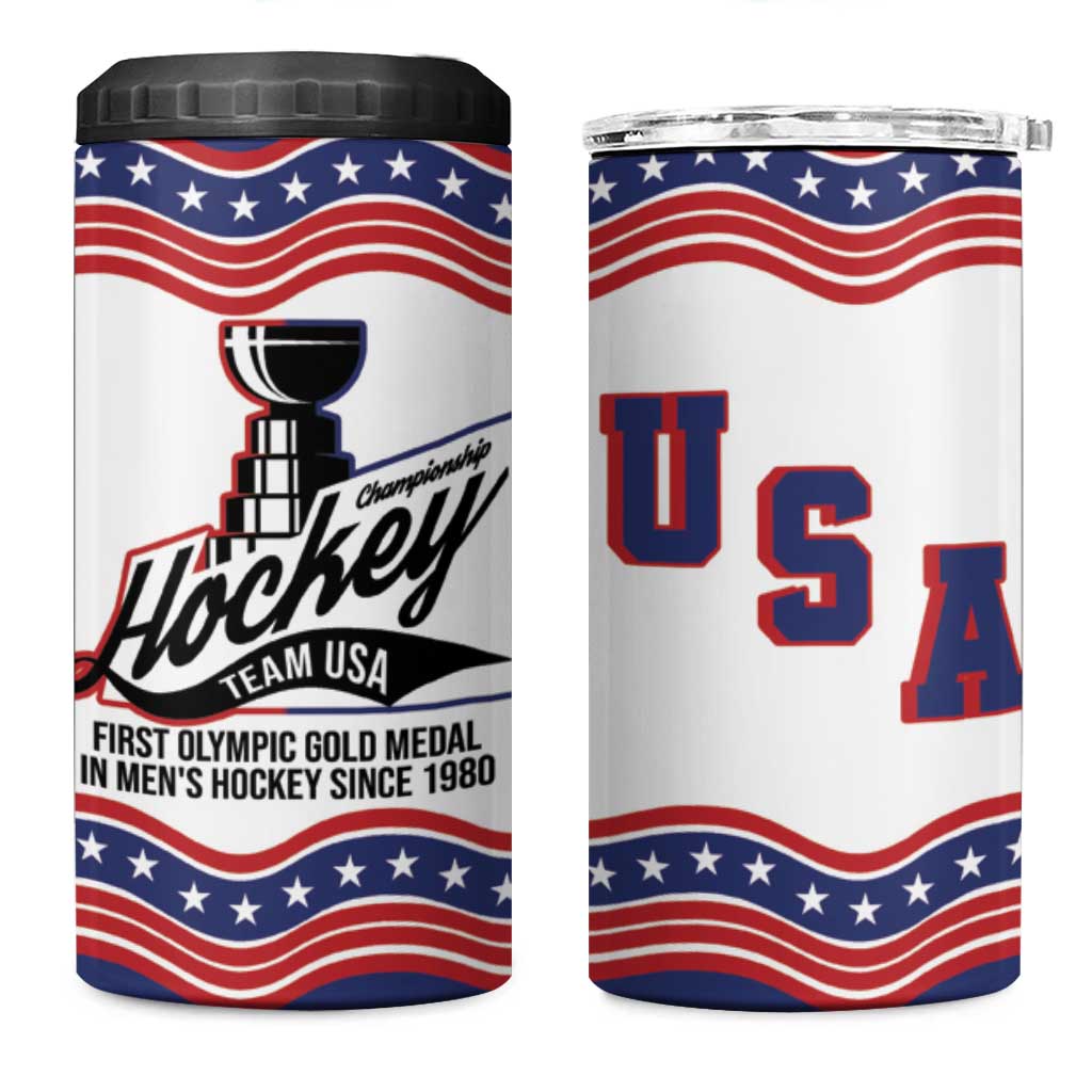 Celebrate United States Hockey's First Gold in 46 years 4 in 1 Can Cooler Tumbler