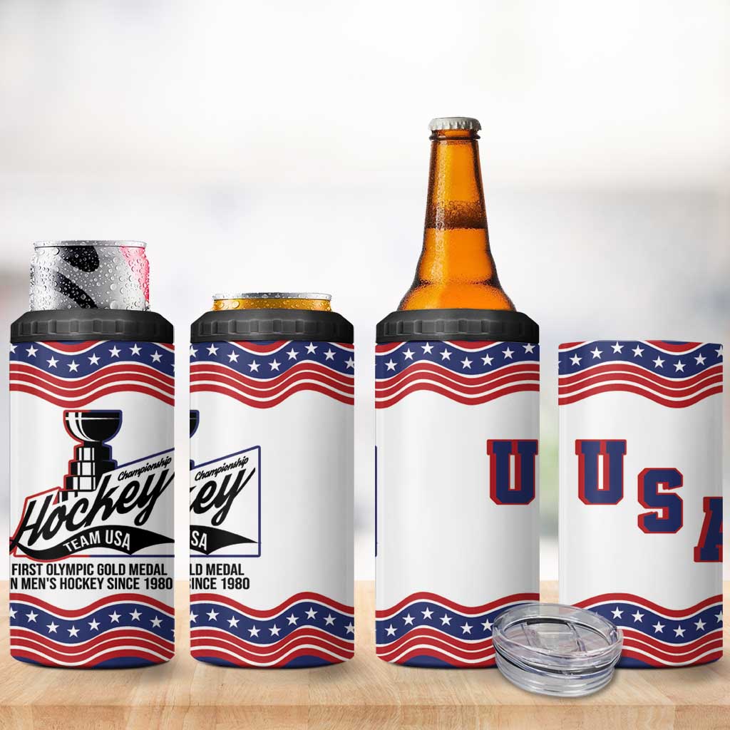 Celebrate United States Hockey's First Gold in 46 years 4 in 1 Can Cooler Tumbler