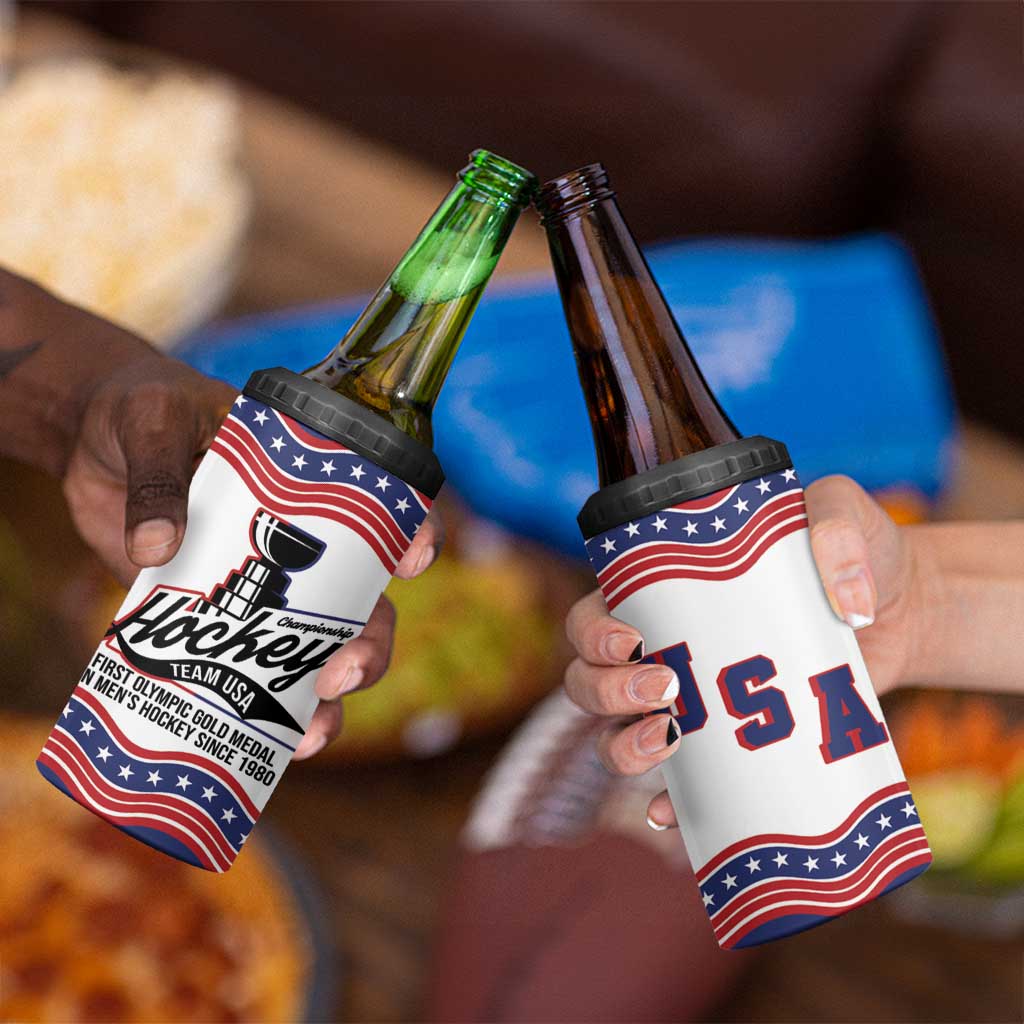Celebrate United States Hockey's First Gold in 46 years 4 in 1 Can Cooler Tumbler