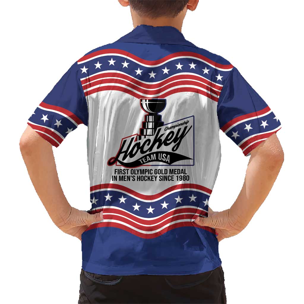 Celebrate United States Hockey's First Gold in 46 years Kid Hawaiian Shirt