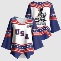 Celebrate United States Hockey's First Gold in 46 years Kimono Sleeve Blouse