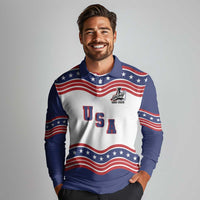 Celebrate United States Hockey's First Gold in 46 years Long Sleeve Polo Shirt