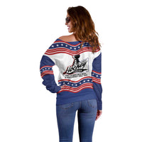 Celebrate United States Hockey's First Gold in 46 years Off Shoulder Sweater