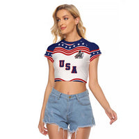Celebrate United States Hockey's First Gold in 46 years Raglan Cropped T Shirt